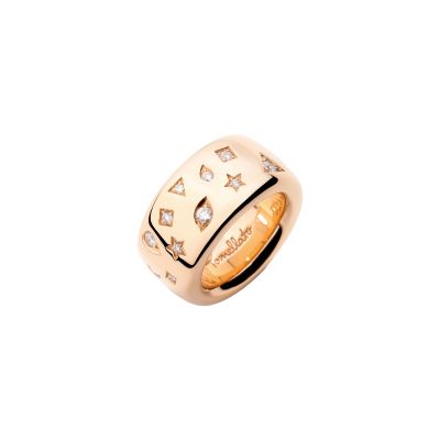 Pomellato / Iconica Maxi / anello / oro rosa e diamanti