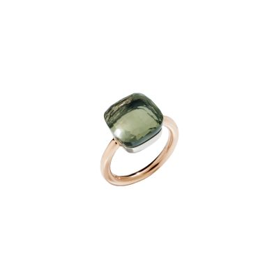 Pomellato / Nudo Maxi / anello / oro rosa, oro bianco e prasiolite