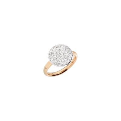 Pomellato / Sabbia / anello / oro rosa rodiato e diamanti