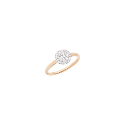 Pomellato / Sabbia / anello / oro rosa rodiato e diamanti