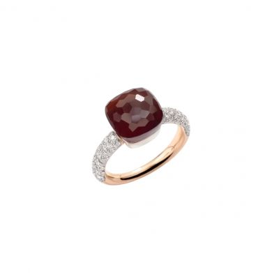 Pomellato / Nudo Classic / anello / oro rosa, oro bianco, granato e diamanti