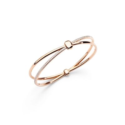 Pomellato / Together / bracciale bangle / oro rosa e damanti