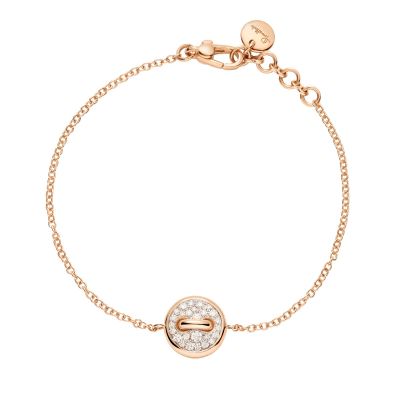 Pomellato / Pom Pom Dot / bracciale / oro rosa, madreperla bianca e diamanti bianchi