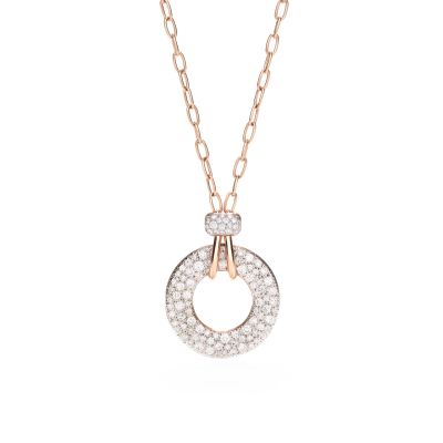 Pomellato / Iconica / collana con pendente / oro rosa e pavé di diamanti
