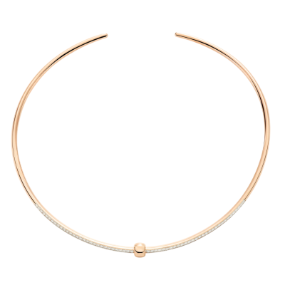 Pomellato / Together / collana chocker 42 cm / oro rosa e diamanti bianchi