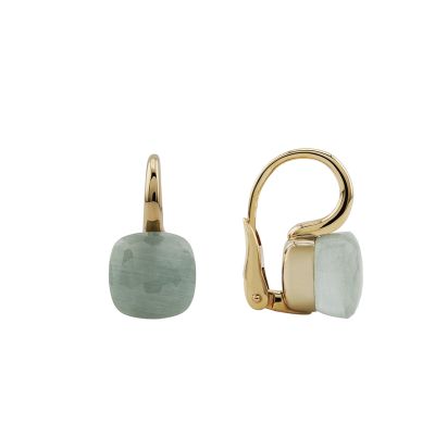 Pomellato / Nudo Classic / orecchini / oro rosa, oro bianco e acquamarina milky