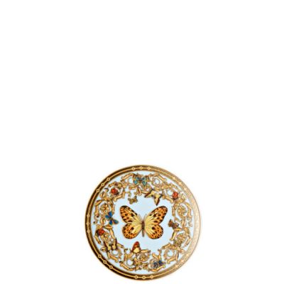 Rosenthal – Versace / Le Jardin de Versace / piatto 10 cm / porcellana / bianco, rosa, celeste, giallo, rosso