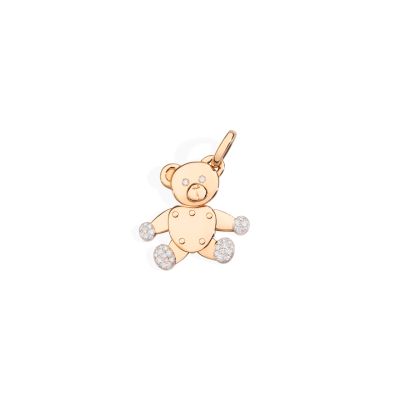 Pomellato / Orsetto / ciondolo senza catena / oro rosa e diamanti