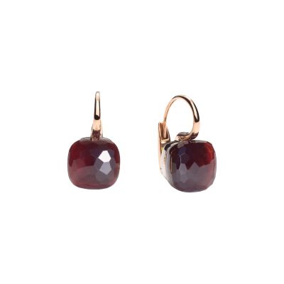 Pomellato / Nudo Classic / orecchini / oro rosa, oro bianco e granato