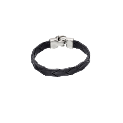UNO de 50 / Hombre / bracciale uomo / Culebrón / argento e cuoio