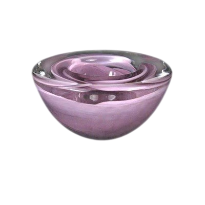 Kosta Boda / Atoll / ciotola - portacandela / vetro / rosa