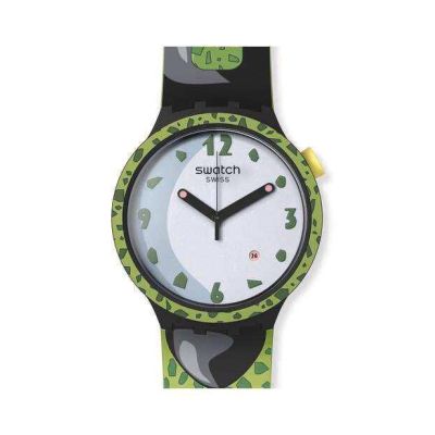 Swatch X DragonBall Z / Cell / orologio unisex / quadrante bianco / cassa in plastica / cinturino silicone