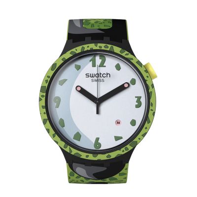 Swatch X DragonBall Z / Cell / orologio unisex / quadrante bianco / cassa in plastica / cinturino silicone