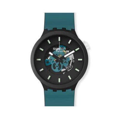 Swatch / Big Bold / Bioceramic – Night Trip / orologio unisex / quadrante nero / cassa plastica / cinturino plastica