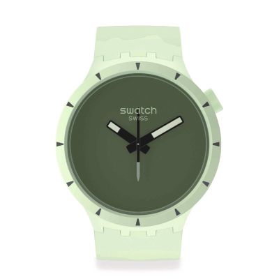 Swatch / Big Bold / Bioceramic – Forest / orologio unisex / quadrante verde / cassa plastica / cinturino plastica