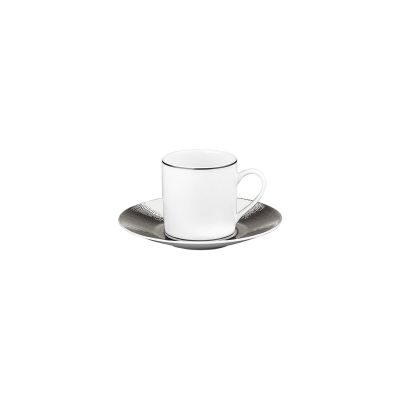 Bernardaud / Dune / set 6 tazzine da caffè con piattino / porcellana