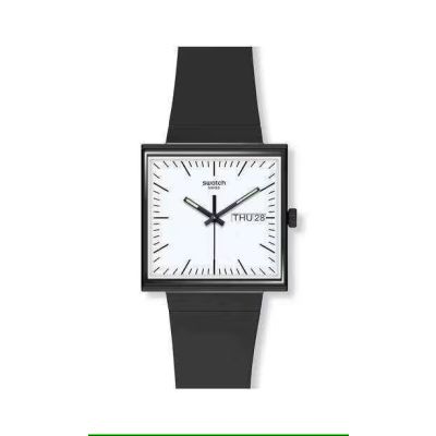 Swatch / Bioceramic – What If? / orologio unisex / quadrante bianco / cassa plastica / cinturino plastica
