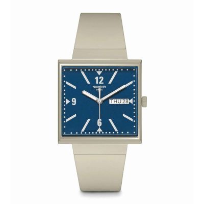 Swatch / Bioceramic – What If? / orologio unisex / quadrante blu / cassa plastica / cinturino plastica