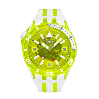 Swatch / Scubaqua / Egg Yolk / orologio unisex / quadrante giallo / cassa plastica / cinturino silicone