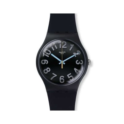 Swatch / New Gent / Secret Numbers / orologio unisex / quadrante nero / cassa plastica / cinturino silicone