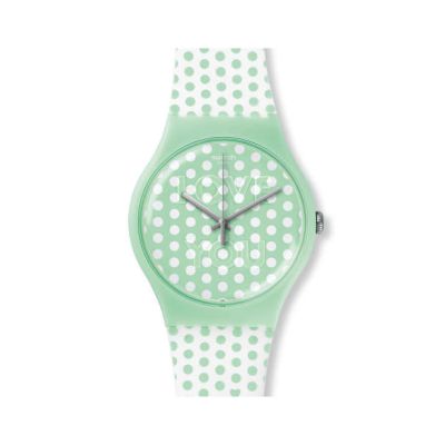 Swatch / New Gent / Mint Love / orologio donna / quadrante verde / cassa plastica / cinturino silicone