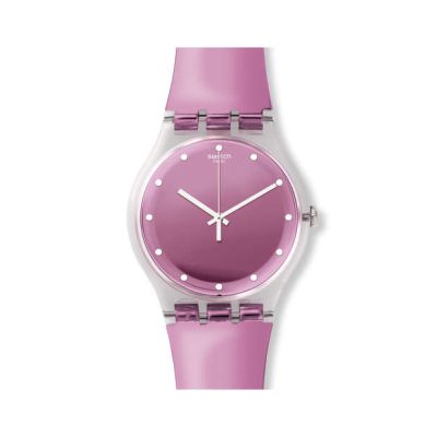 Swatch / New Gent / Rosegari / orologio donna / quadrante rosa / cassa plastica / cinturino plastica
