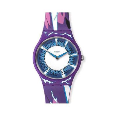 Swatch X DragonBall Z / Gohan / orologio unisex / quadrante blu / cassa in plastica / cinturino silicone