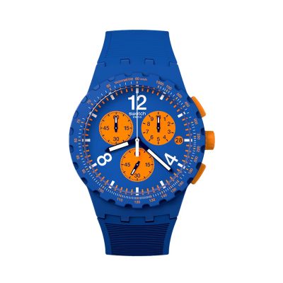 Swatch / Originals / Primarily Blue / orologio unisex / quadrante blu / cassa plastica / cinturino silicone