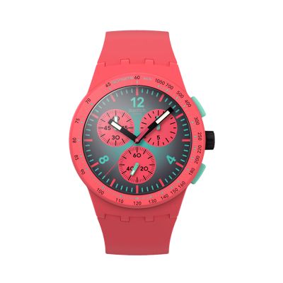 Swatch / Paradiso Kinetiko / orologio unisex / quadrante verde scuro / cassa plastica / cinturino silicone