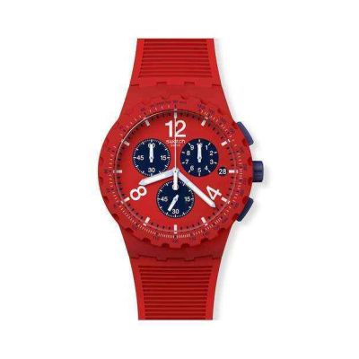 Swatch / Originals / Primarily Red / orologio unisex / quadrante rosso / cassa plastica / cinturino silicone