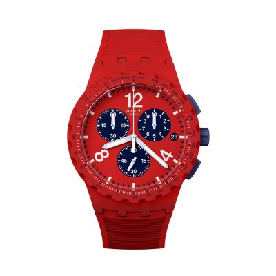 Swatch / Originals / Primarily Red / orologio unisex / quadrante rosso / cassa plastica / cinturino silicone