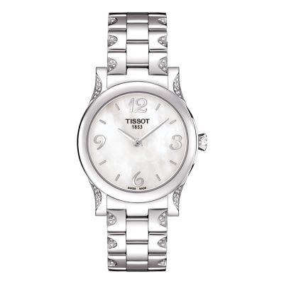 Tissot Stylis-T / orologio donna / quadrante bianco / cassa e bracciale acciaio