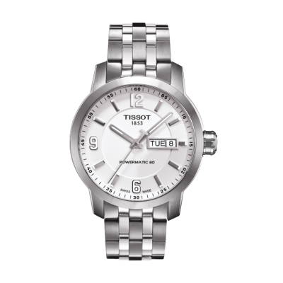 Tissot PRC 200 Automatic / orologio uomo / quadrante grigio / cassa e bracciale acciaio