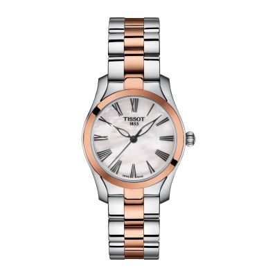 Tissot T-Wave / orologio donna / quadrante madreperla / cassa e bracciale acciaio e PVD rosato