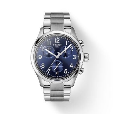 Tissot Chrono L / orologio uomo / quadrante blu / cassa e bracciale acciaio