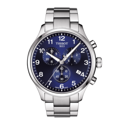 Tissot Chrono XL Classic / orologio uomo / quadrante blu / cassa e bracciale acciaio