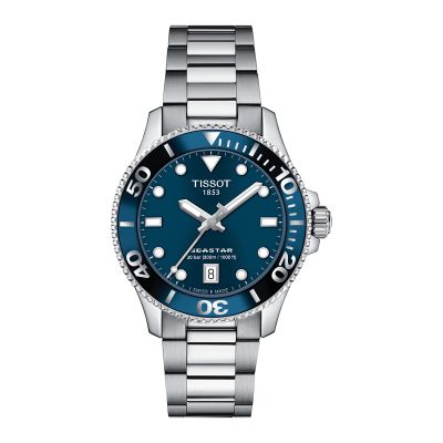 Tissot Seastar 1000 Quartz / orologio unisex / quadrante blu / cassa e bracciale acciaio