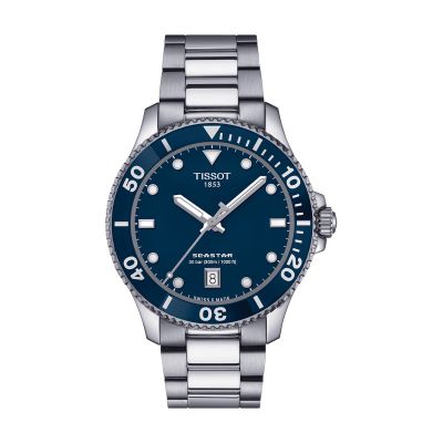 Tissot Seastar 1000 Quartz / orologio uomo / quadrante blu / cassa e bracciale acciaio