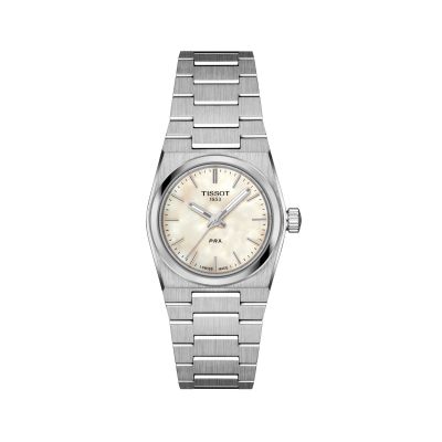 Tissot PRX - 25 mm / orologio donna / quadrante madreperla bianca / cassa e bracciale acciaio