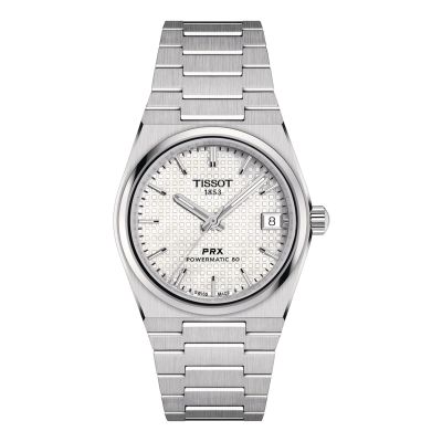 Tissot PRX Powermatic 80 - 35 mm / orologio unisex / quadrante madreperla bianca / cassa e bracciale acciaio