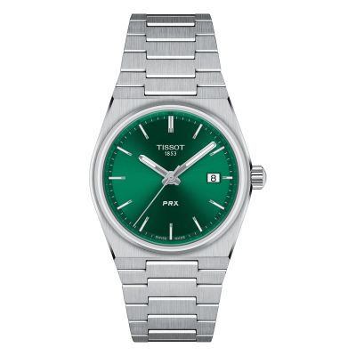 Tissot PRX / orologio unisex / quadrante verde / cassa e bracciale acciaio