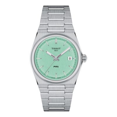 Tissot PRX / orologio unisex / quadrante verde chiaro / cassa e bracciale acciaio