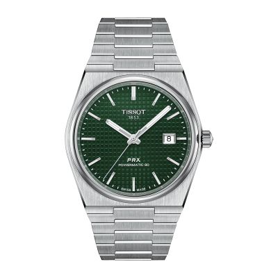 Tissot PRX Powermatic 80 / orologio uomo / quadrante verde / cassa e bracciale acciaio