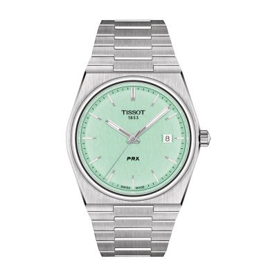 Tissot PRX / orologio unisex / quadrante verde chiaro / cassa e bracciale acciaio