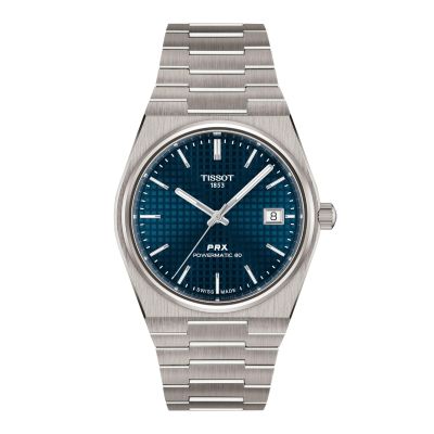 Tissot PRX - 38 mm / orologio unisex / quadrante blu / cassa e bracciale titanio