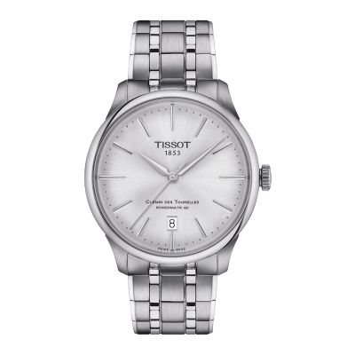 Tissot Chemin des Tourelles / orologio unisex / quadrante argentato / cassa acciaio e bracciale acciaio