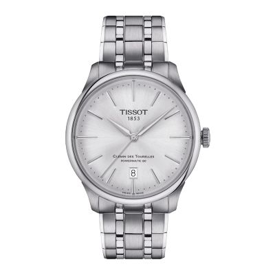 Tissot Chemin des Tourrelles / orologio unisex / quadrante argentato / cassa acciaio e bracciale acciaio