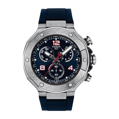 Tissot T-Race MotoGP Chronograph 2024 / orologio uomo / quadrante blu / cassa acciaio / cinturino sintetico blu