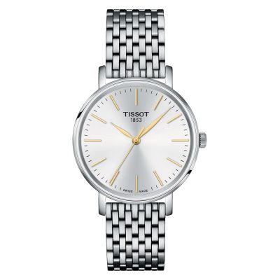 Tissot Everytime / orologio donna / quadrante bianco / cassa e bracciale acciaio