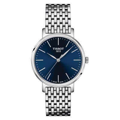 Tissot Everytime Lady / orologio donna / quadrante blu / cassa e bracciale acciaio